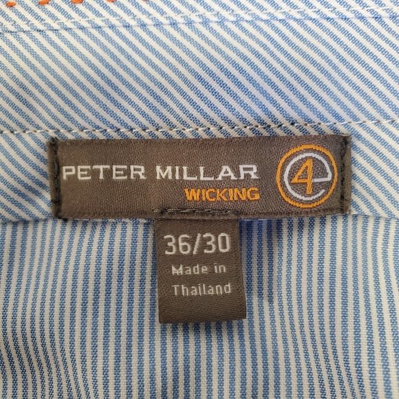 Peter Millar Wicking Pants Men 36 x 30 Green Trousers Straight Leg Golf Golfing - Picture 5 of 12